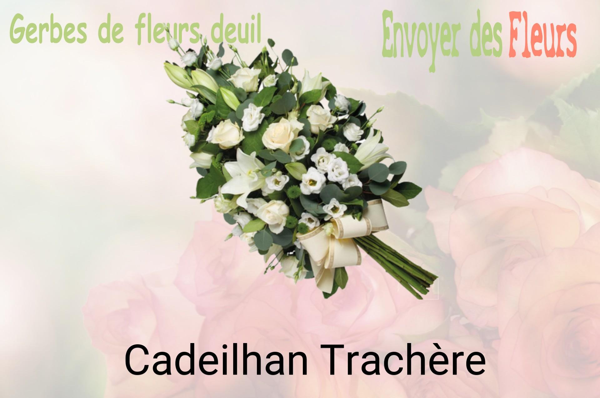 Gerbe de fleurs de deuil livrée à Cadeilhan-Trachère